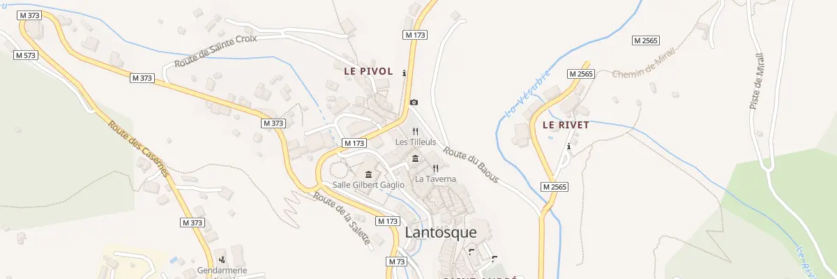 Plan du 22 Rue Centrale à Lantosque