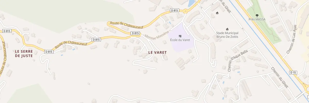 Plan du 559A Rte de Châteauneuf à Contes