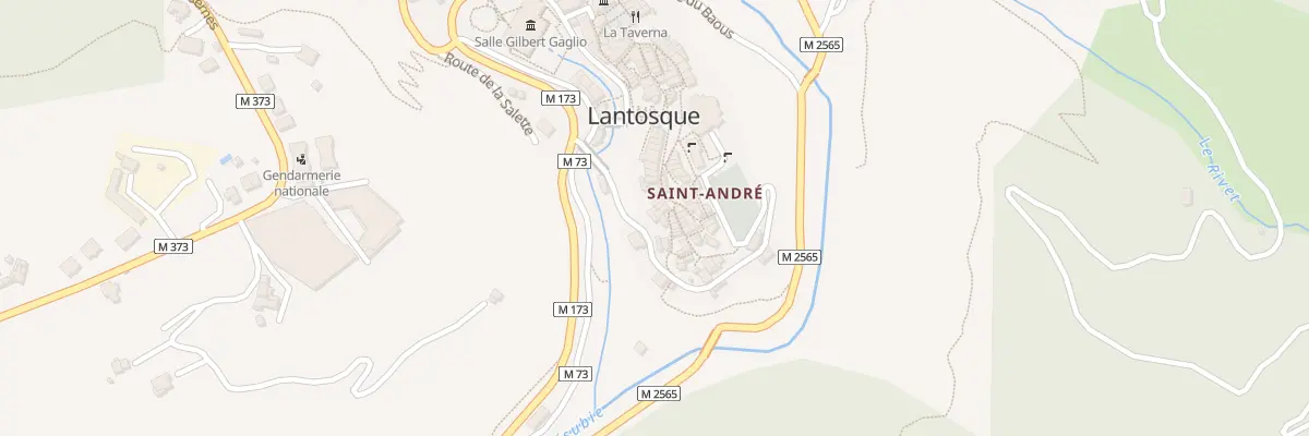 Plan du 5590 Le Village à Lantosque