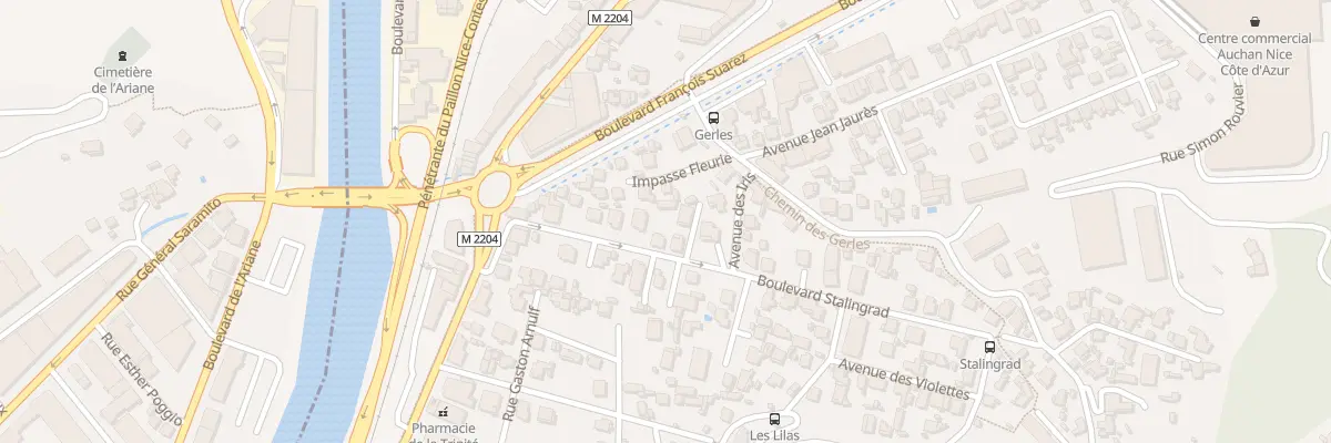 Plan du 15 Bd Stalingrad à La Trinité