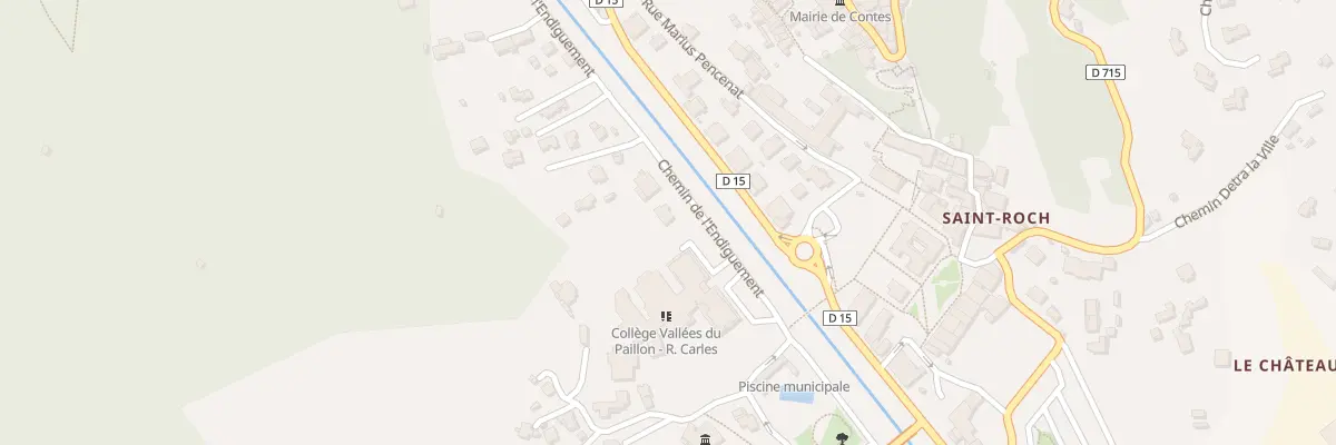 Plan du 247 Che de l’Endiguement à Contes