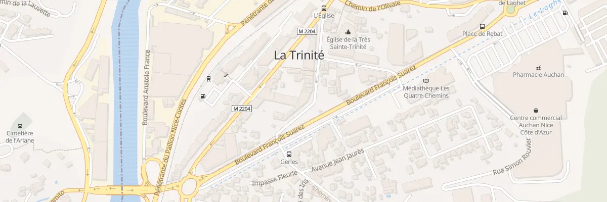Plan du 96 Bd Général de Gaulle à La Trinité