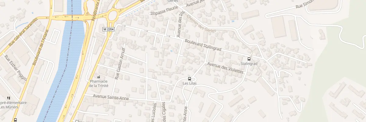 Plan du 3 Imp de la Roseraie à La Trinité
