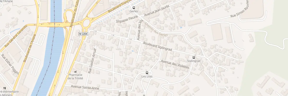 Plan du 26 Bd Stalingrad à La Trinité