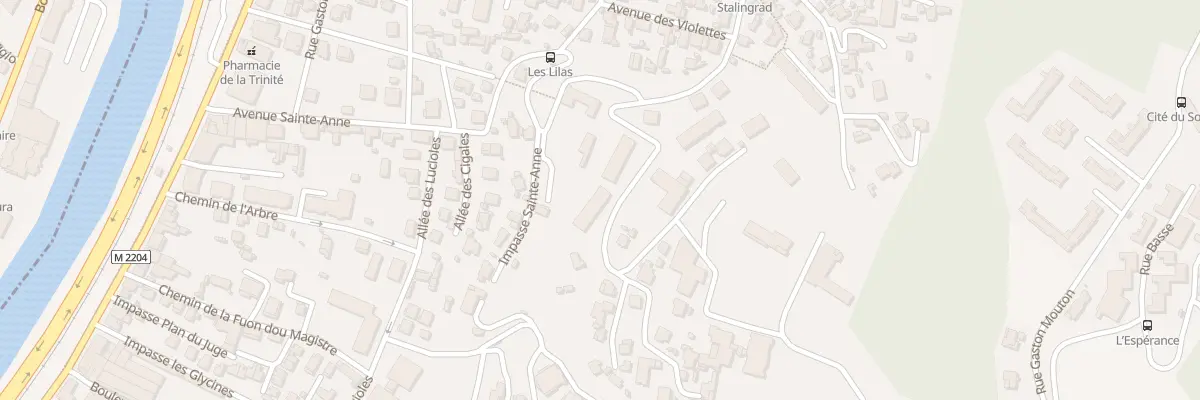 Plan du 22 Av de la Comtesse à La Trinité