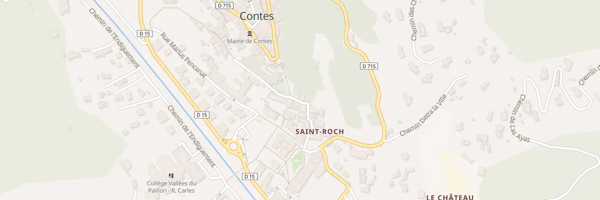 Plan du 10 Rue Saint Roch à Contes