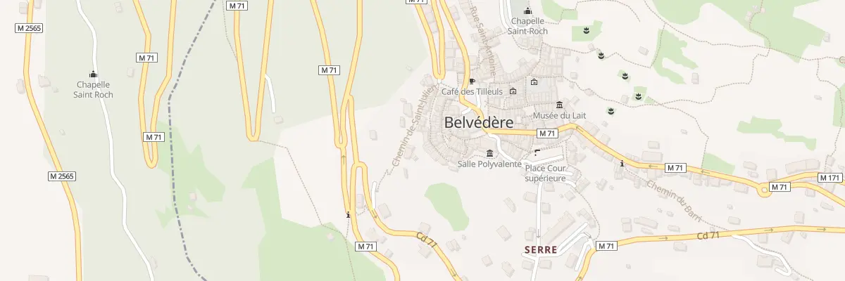 Plan du 72 Rue du Fort Inférieure à Belvédère