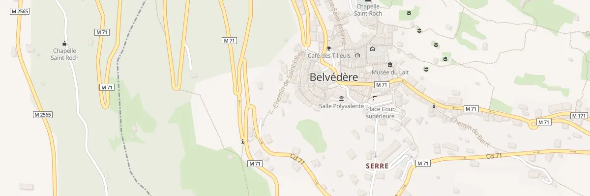 Plan du 76 Rue du Fort Inférieure à Belvédère