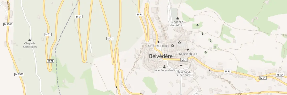 Plan du 8 Rue du Fort Inférieure à Belvédère