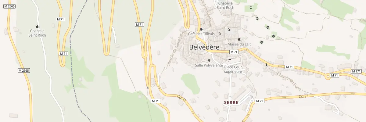 Plan du 82 Rue du Fort Inférieure à Belvédère