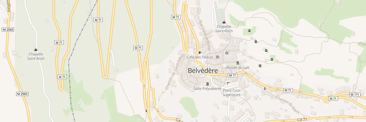 Plan du 23 Rue du Fort Inférieure à Belvédère