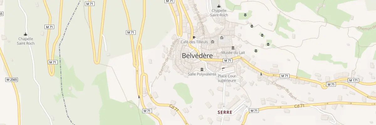 Plan du 14 Rue du Fort Supérieure à Belvédère