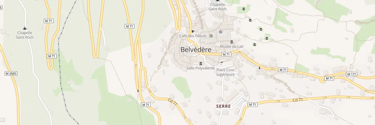 Plan du 23 Rue du Fort Supérieure à Belvédère