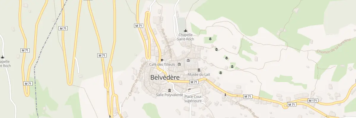 Plan du 23 Rue Saint-Esprit à Belvédère