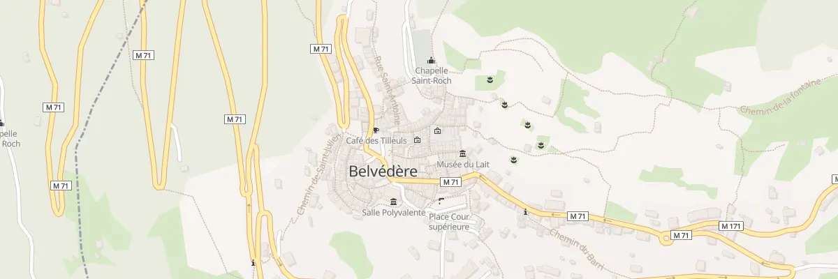 Plan du 21 Rue du Collet à Belvédère