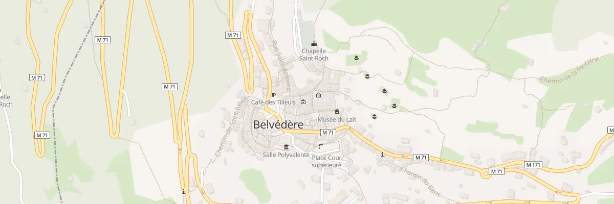 Plan du 21 Rue du Collet à Belvédère