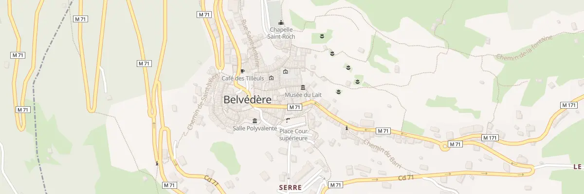 Plan du 22 Rue de la Banquette à Belvédère