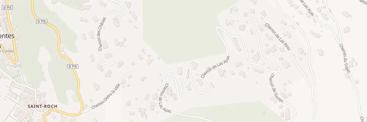 Plan du 957 Che de Las Ayas à Contes