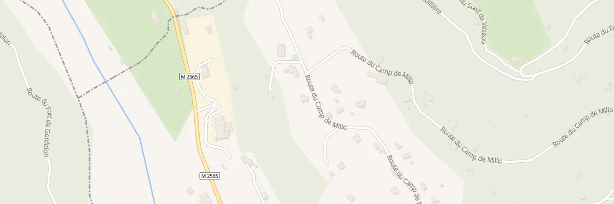 Plan du 5337 Camp de Millo à La Bollène-Vésubie