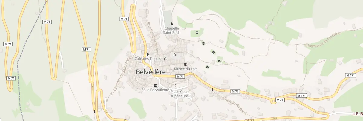 Plan du 83 Rue des Herbes à Belvédère