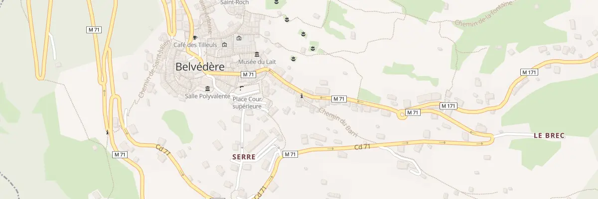 Plan du 10 Che du Barri à Belvédère