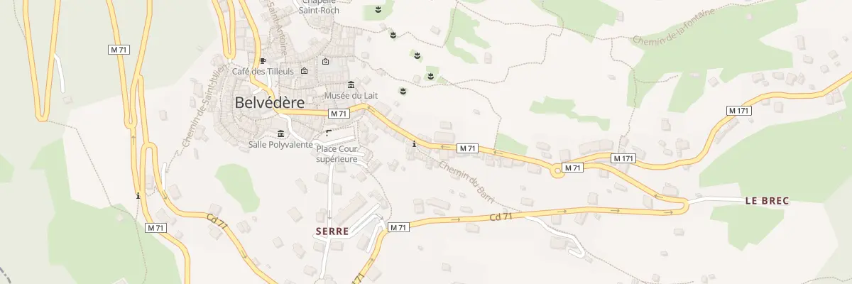 Plan du 6097 Samint à Belvédère