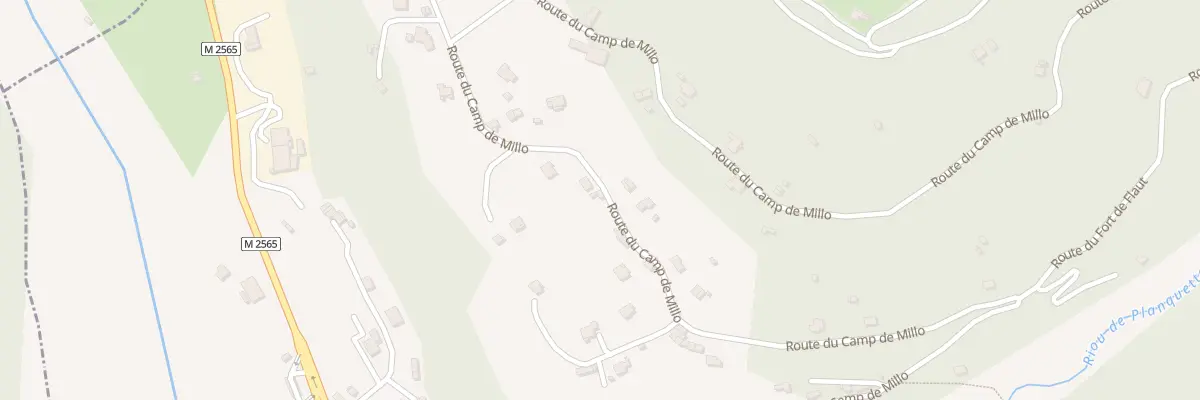 Plan du 5026 Camp de Millo à La Bollène-Vésubie
