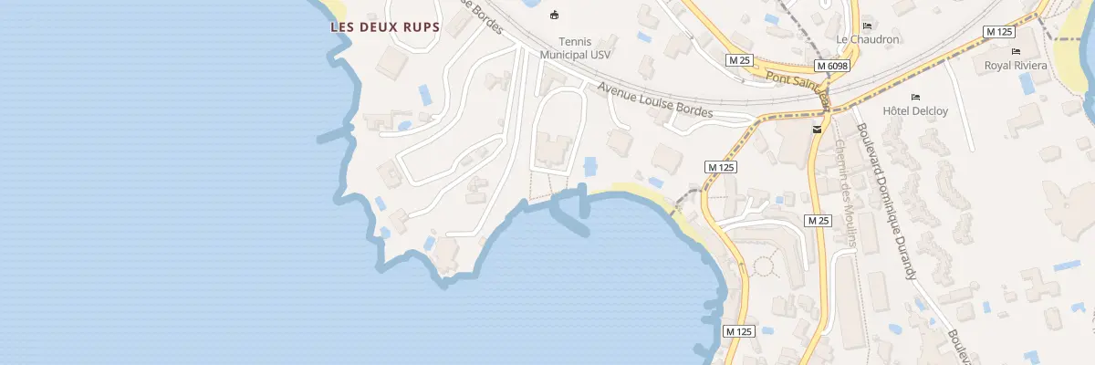 Plan du 24 Av Louise Bordes à Villefranche-sur-Mer