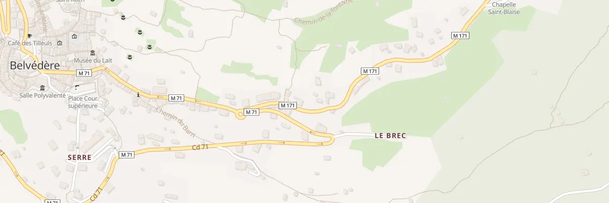 Plan du 115 Che de Saint-Blaise à Belvédère