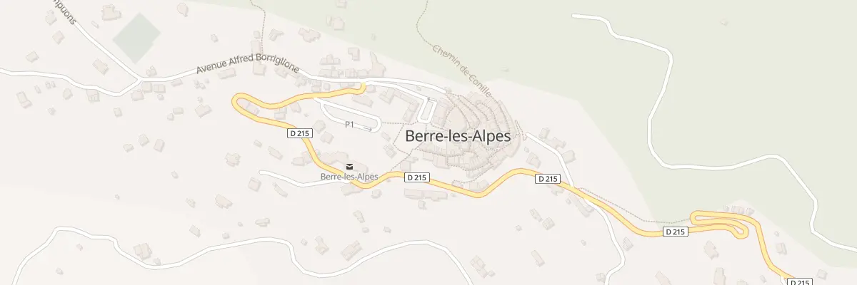 Plan du 5 Mte de la Place à Berre-les-Alpes