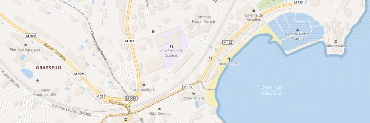 Plan du 1 Av Edith Cavell à Beaulieu-sur-Mer