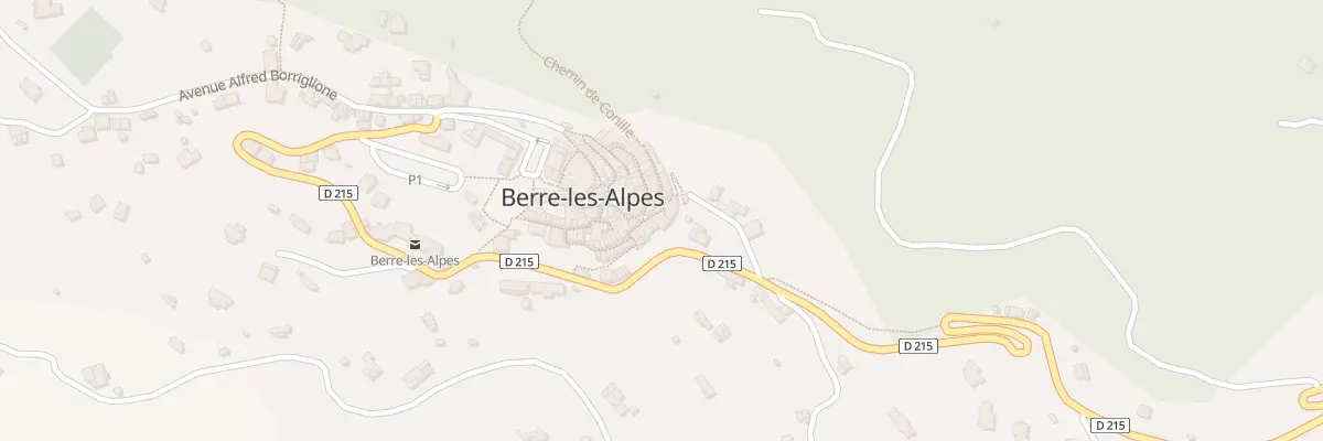 Plan du 12 Rue du Baous à Berre-les-Alpes