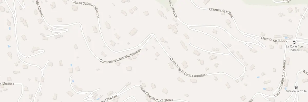 Plan du 5677 La Colle Carroubier à Drap