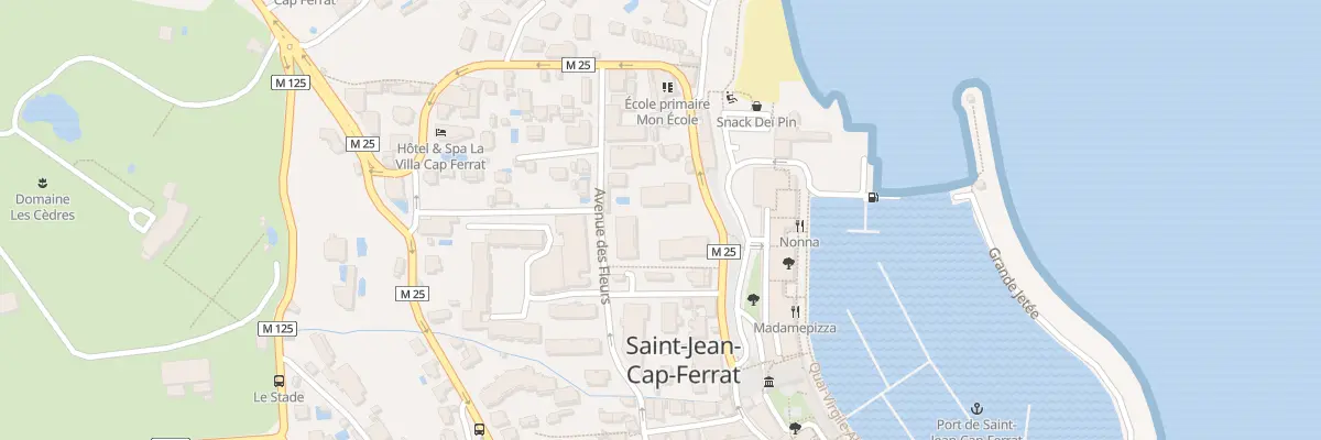 Plan du 15 Av Denis Semeria à Saint-Jean-Cap-Ferrat