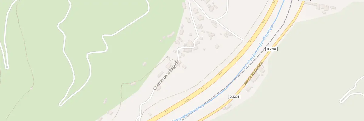 Plan du 312 Che de la Bégude à Cantaron