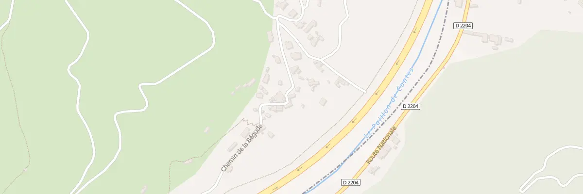 Plan du 412 Che de la Bégude à Cantaron