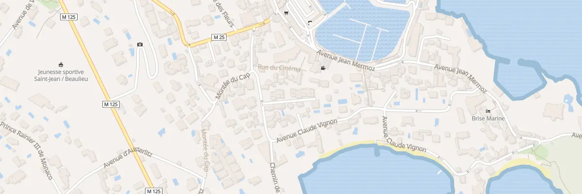 Plan du 21 Av Claude Vignon à Saint-Jean-Cap-Ferrat