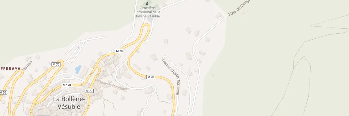 Plan de Av Charles Romersa à La Bollène-Vésubie