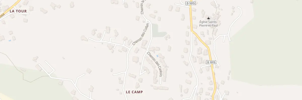 Plan du 3A Che des Castors à Contes