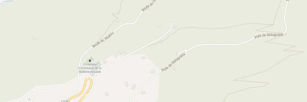 Plan du 5251I La Puaou à La Bollène-Vésubie