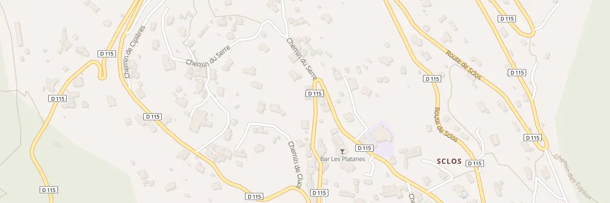 Plan du 4261 Rte de Sclos à Contes
