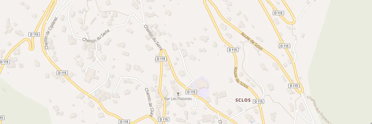 Plan du 4425C Rte de Sclos à Contes