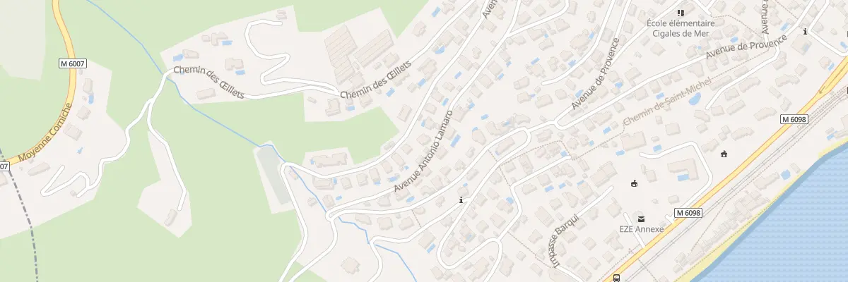 Plan du 59 Av Lamaro à Èze