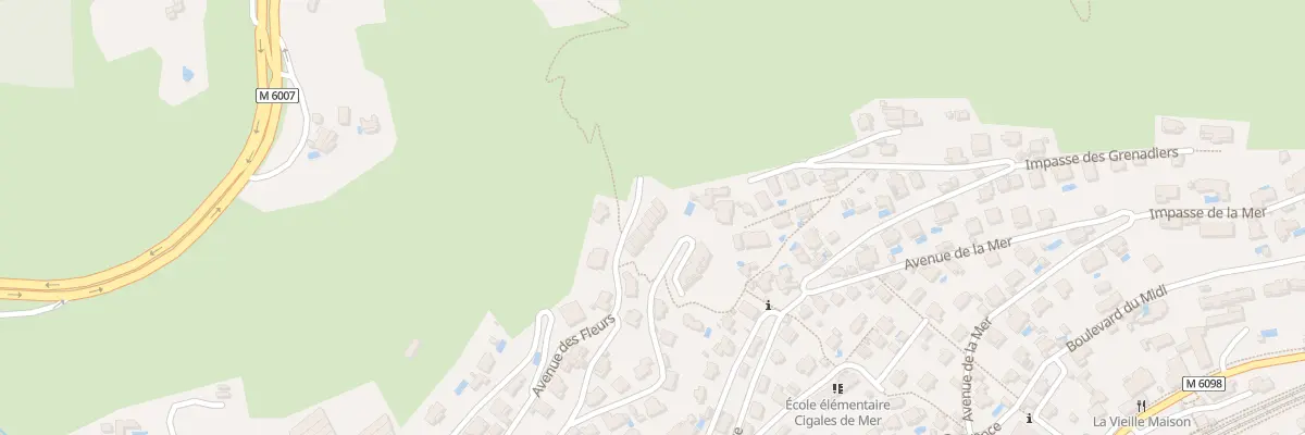 Plan du 5970 Che de Savaric à Èze