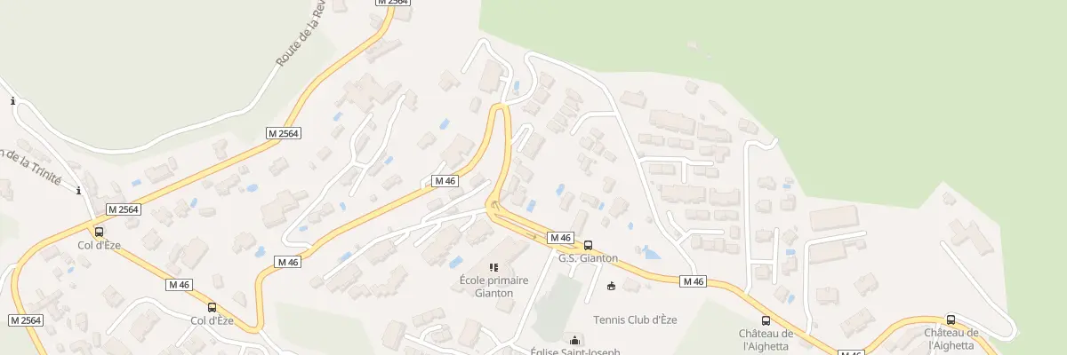 Plan du 1038B Bd Mal Leclerc à Èze