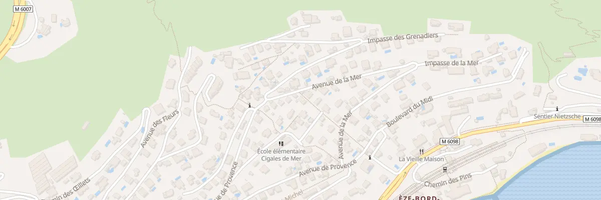 Plan du 27 Av de la Mer à Èze