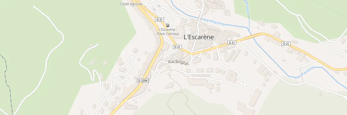 Plan du 3A Rue de Nice à L’Escarène