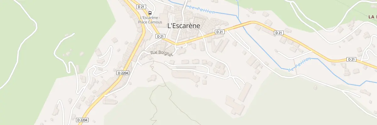 Plan du 5500 Rte de l’Abaguier à L’Escarène