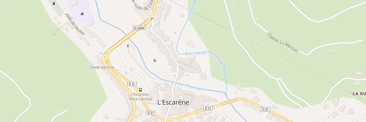 Plan du 1 Rue de la Bourgade à L’Escarène