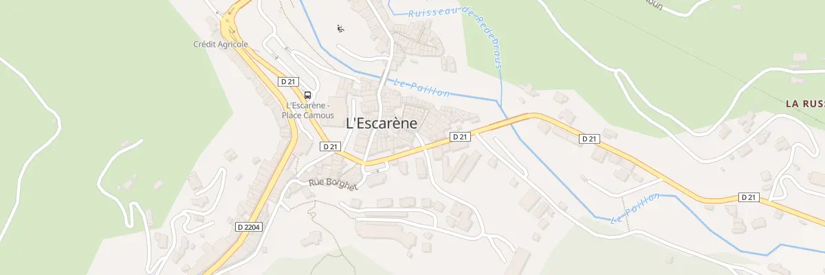 Plan du 9 Bd du Doc Roux à L’Escarène